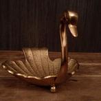 Plat cygne vintage en cuivre, Antiquités & Art, Envoi, Cuivre