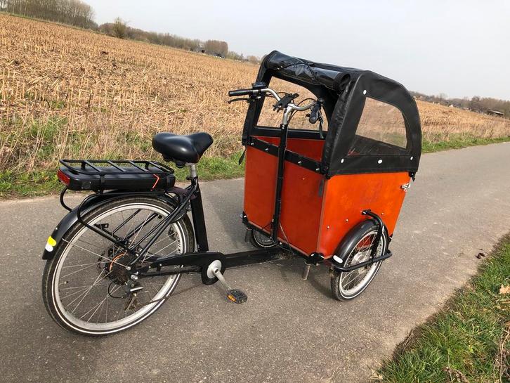 Vélo cargo électrique Babboe Dog-E, Vélos & Vélomoteurs, Vélos | Vélos avec bac, Comme neuf, Autres marques, 2 enfants, Électrique