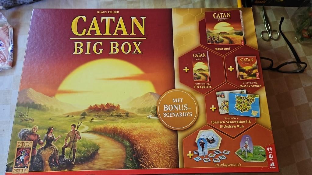 bordspellen big box stans catan basis met vele uitbreidingen, Vijf spelers of meer, Ophalen of Verzenden, Nieuw