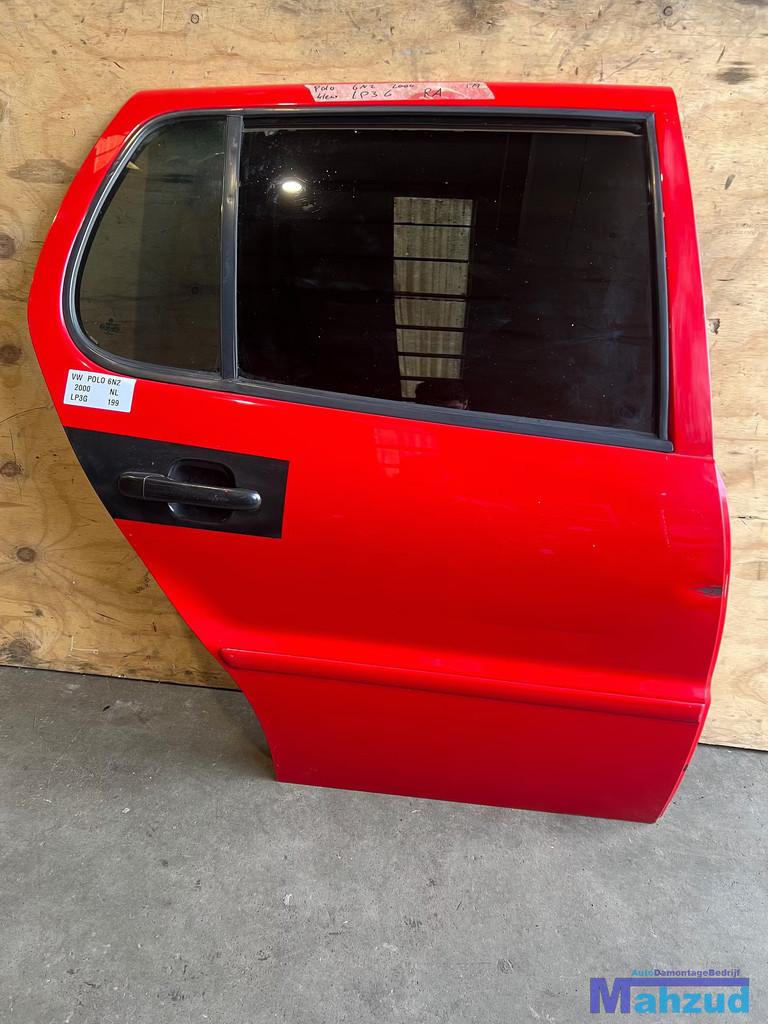 VW POLO 6N2 rood LP3G Rechts achter deur 1999-2001, Gebruikt, Volkswagen AG, Achter, Vw@volkswagen.de