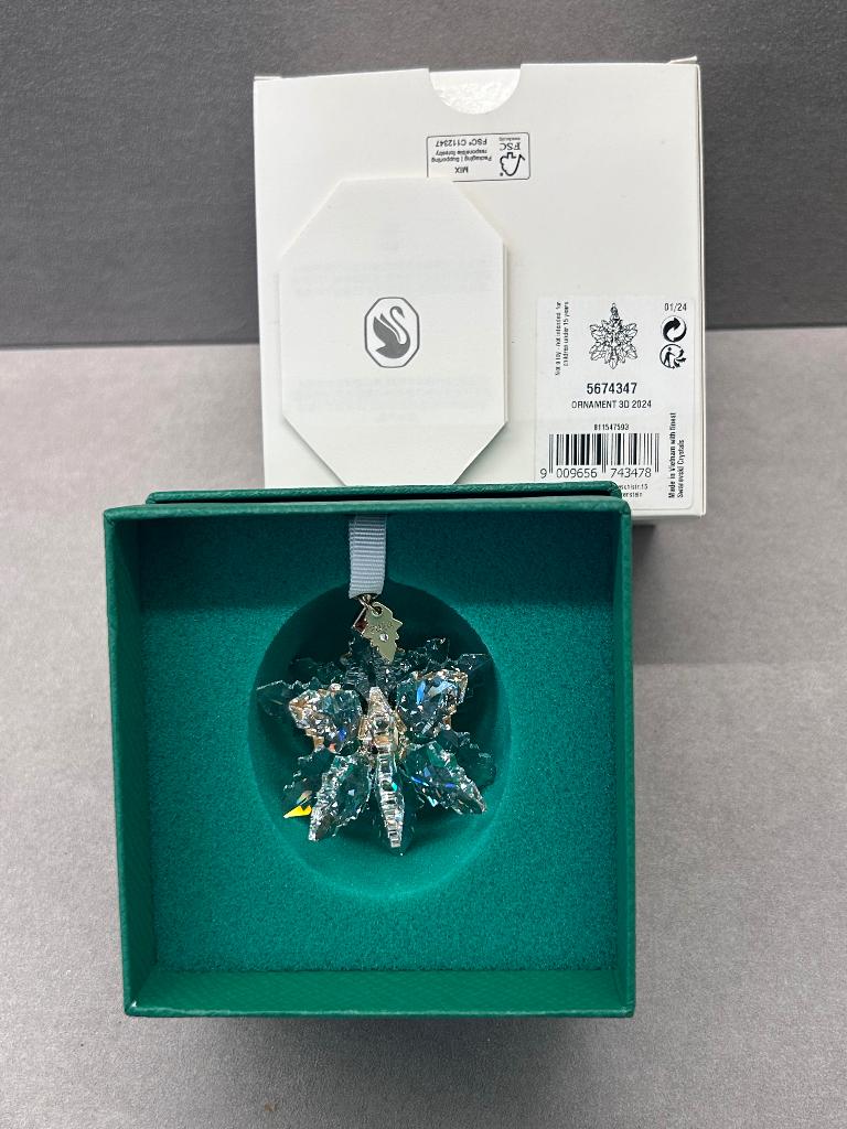 Swarovski Kerstster Limited Edition 2024 - 3D Ornament, Verzamelen, Swarovski, Nieuw, Figuurtje, Ophalen of Verzenden
