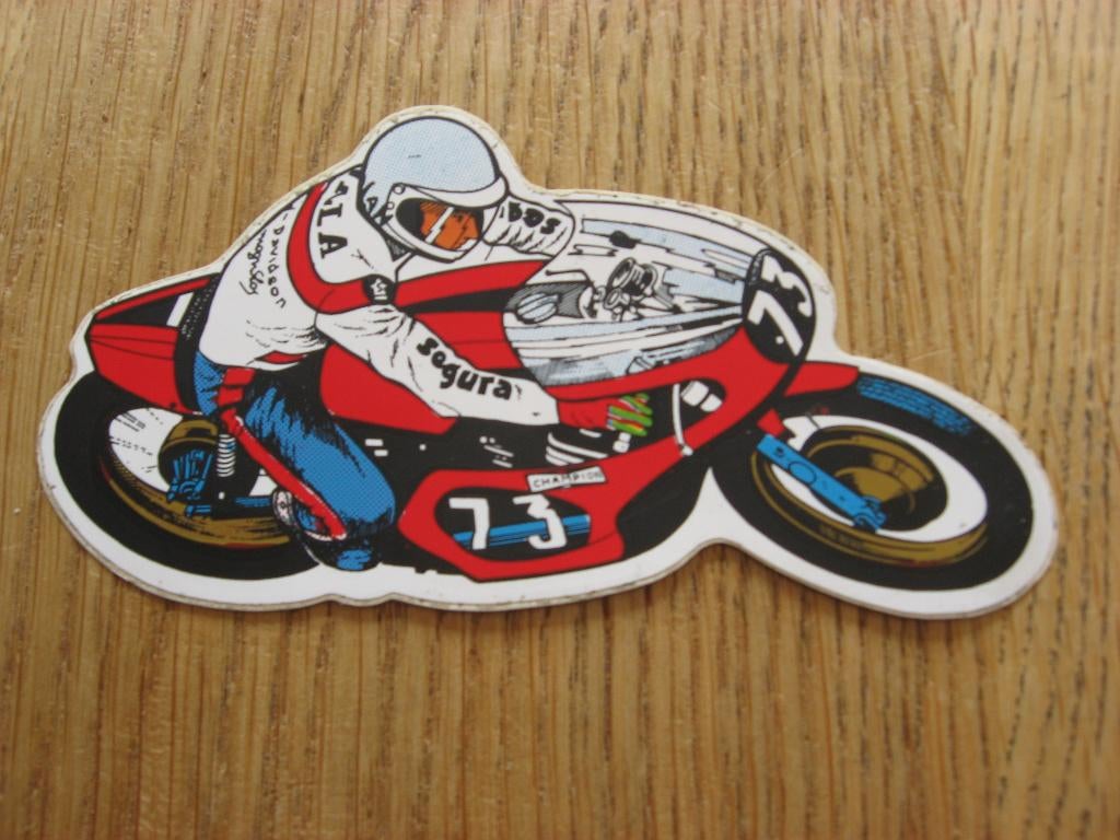 Autocollant Moto 73 Champion, Enlèvement ou Envoi, Neuf, Voiture ou Moto