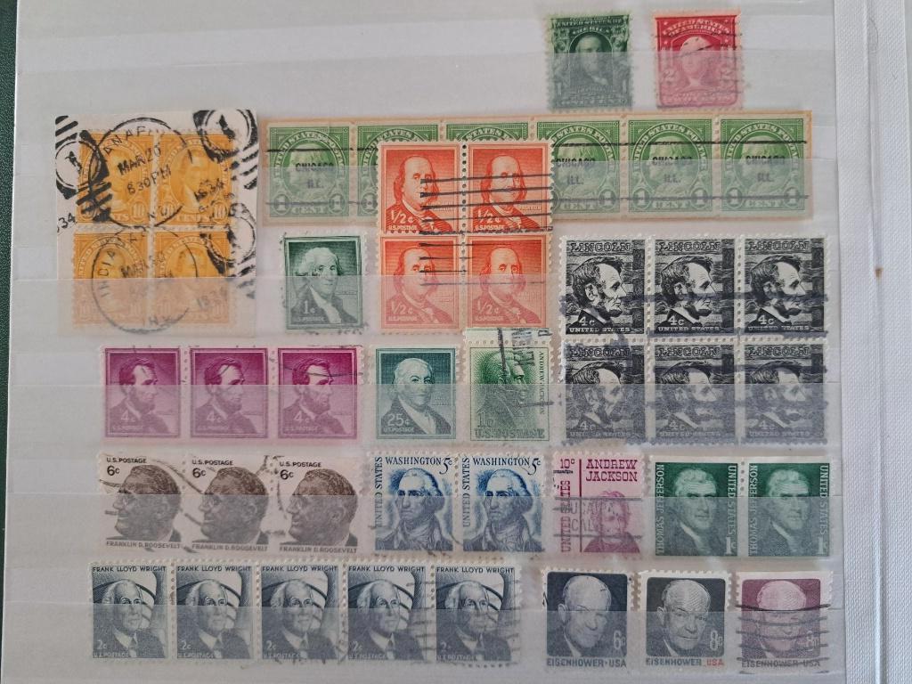 Timbres  « Présidents américains », Enlèvement ou Envoi, Affranchi