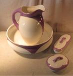 Magnifique ensemble de lampes en céramique de Maestricht, Antiquités & Art, Enlèvement ou Envoi