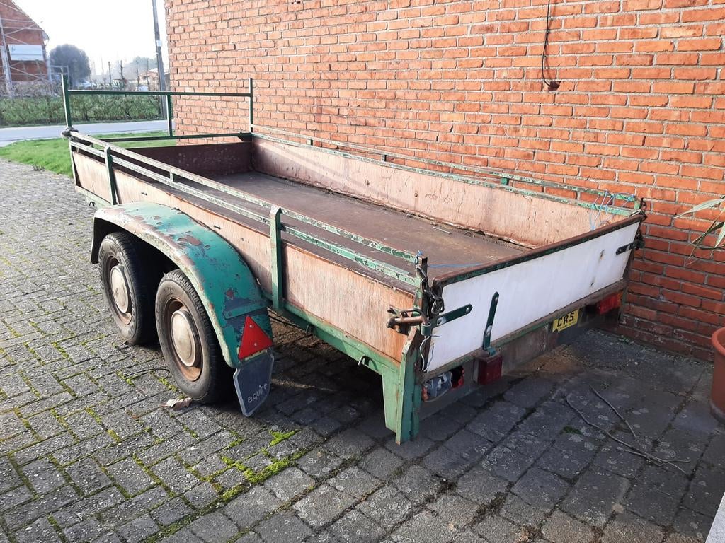 Grote dubbel as aanhangwagen, Auto diversen, Aanhangers en Bagagewagens, Ophalen