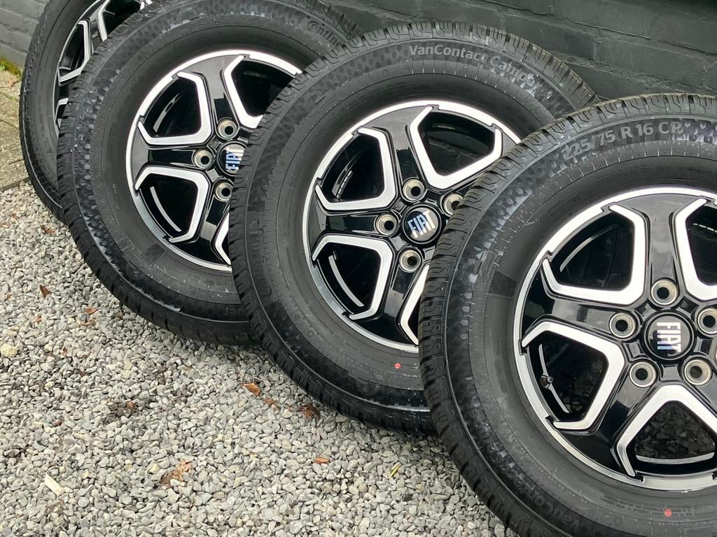 jantes Fiat Ducato 5x130 et pneus toutes saisons, Caravanes & Camping, Enlèvement, Neuf