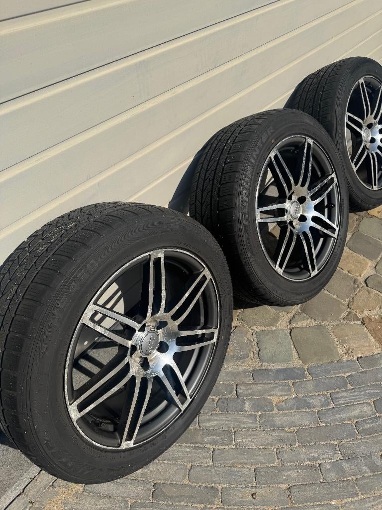 Audi velgen met winterbanden, Autos : Pièces & Accessoires, Pneus & Jantes, Jante(s), Pneus hiver, 19 pouces, 235 mm, Enlèvement