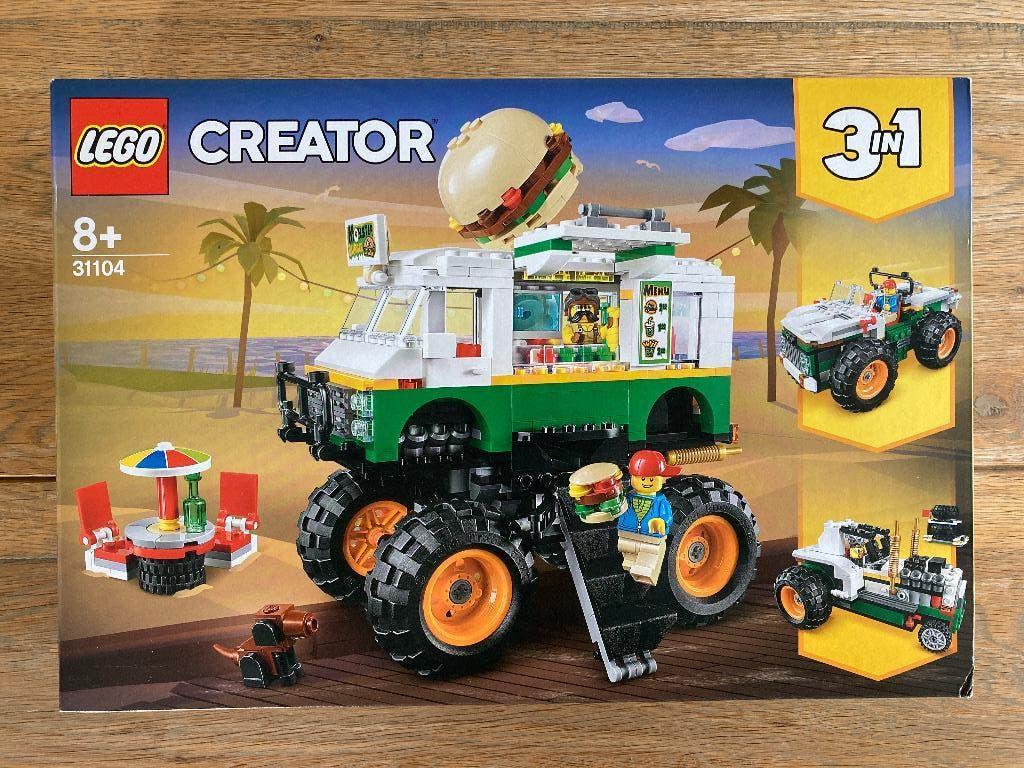 NIEUW LEGO Creator 31104  :Hamburger Monstertruck MISB, Lego, Nieuw, Ophalen of Verzenden, Ongeopend/sealed