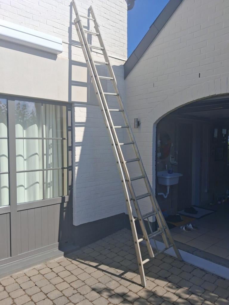 Échelle en alu 2 étages 7m hauteur tptale, Bricolage & Construction, Échelle