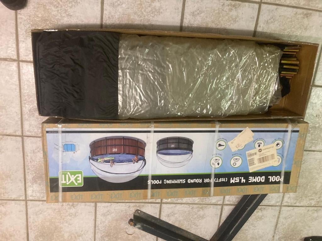 Zwembad overkoepeling, Ophalen