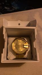 Goudkleurig Diesel Mannen Horloge, Handtassen en Accessoires, Horloges | Heren, Verzenden, Nieuw, Polshorloge, Overige merken