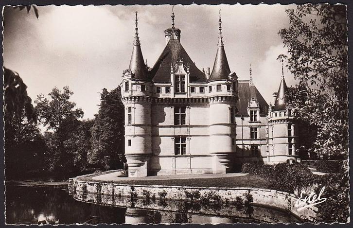 1962 - FRANKRIJK - Azay-le-Rideau: Façade château, Verzamelen, Postkaarten | Buitenland, Ongelopen, Frankrijk, 1960 tot 1980, Verzenden