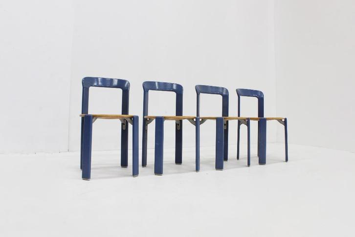 Vintage Bruno Rey dining chairs model 3300 set of 4, Antiek en Kunst, Antiek | Meubels | Stoelen en Sofa's, Ophalen of Verzenden