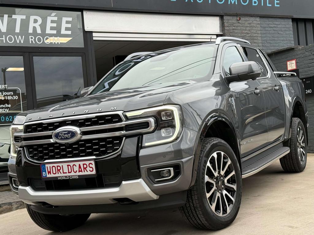Ford Ranger 3.0D V6 4WD PLATINUM TVAC*BTWIN DISTRO CAM360 FU, Auto's, Ford, Automaat, 4 deurs, Zwart, 2993 cc