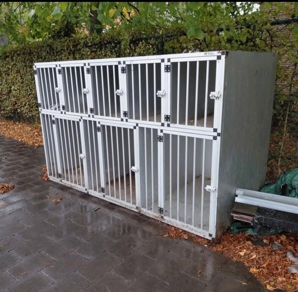 Benchenwand in inox en aluminium, Dieren en Toebehoren, Hondenhokken, Ophalen