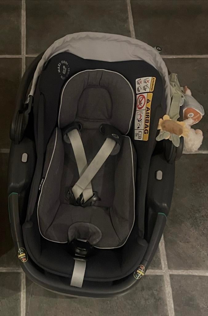 Maxi cosi Coral met familyfix 3, Enlèvement ou Envoi, Comme neuf, Protection latérale, Ceinture de sécurité ou Isofix