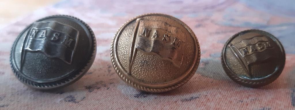 SCHEEPVAART MOOIE OUDE UNIFORM KNOPEN NASM, Collections, Marine, Enlèvement ou Envoi