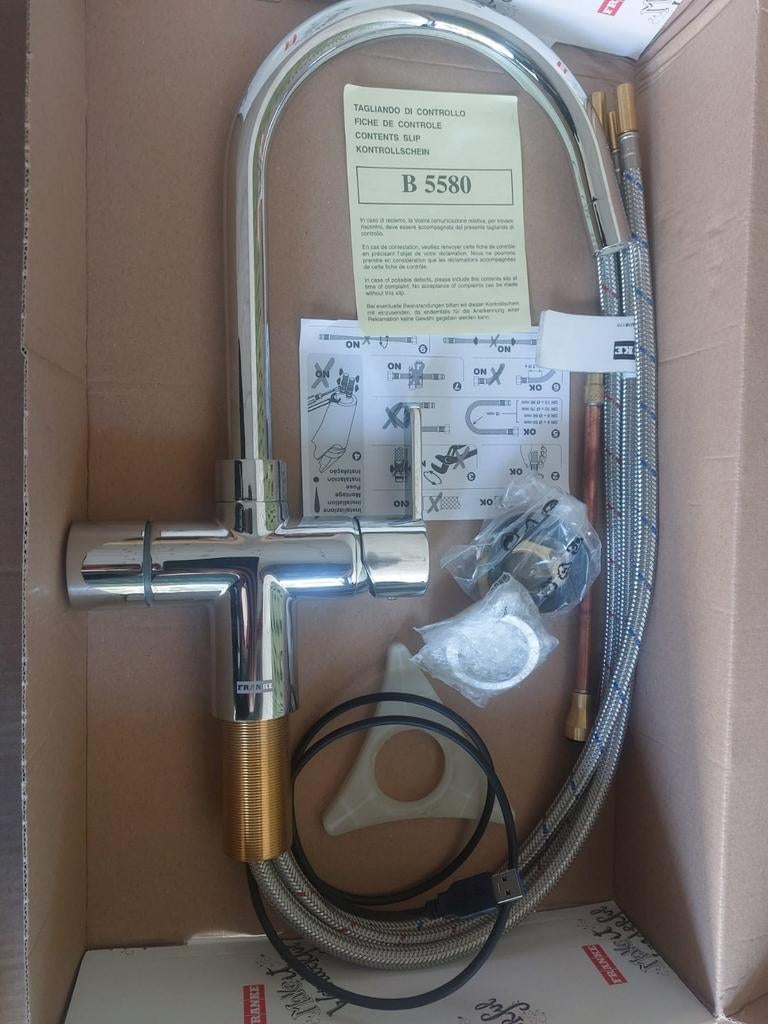 Franke Minerva keukenmengkraan | 4-1, Ophalen, Nieuw, Chroom, Kraan