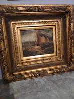 Bateaux. Huile sur bois, Enlèvement ou Envoi