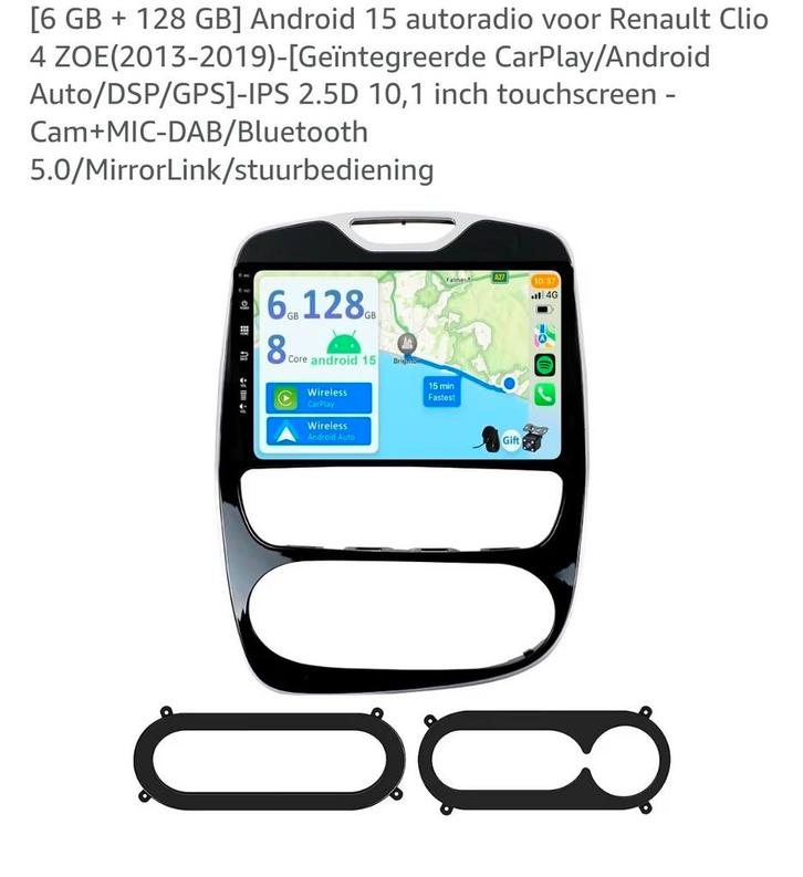 Nieuwe Android radio voor Renault Clio 4 2012 - 2018, Autos : Divers, Autoradios, Enlèvement