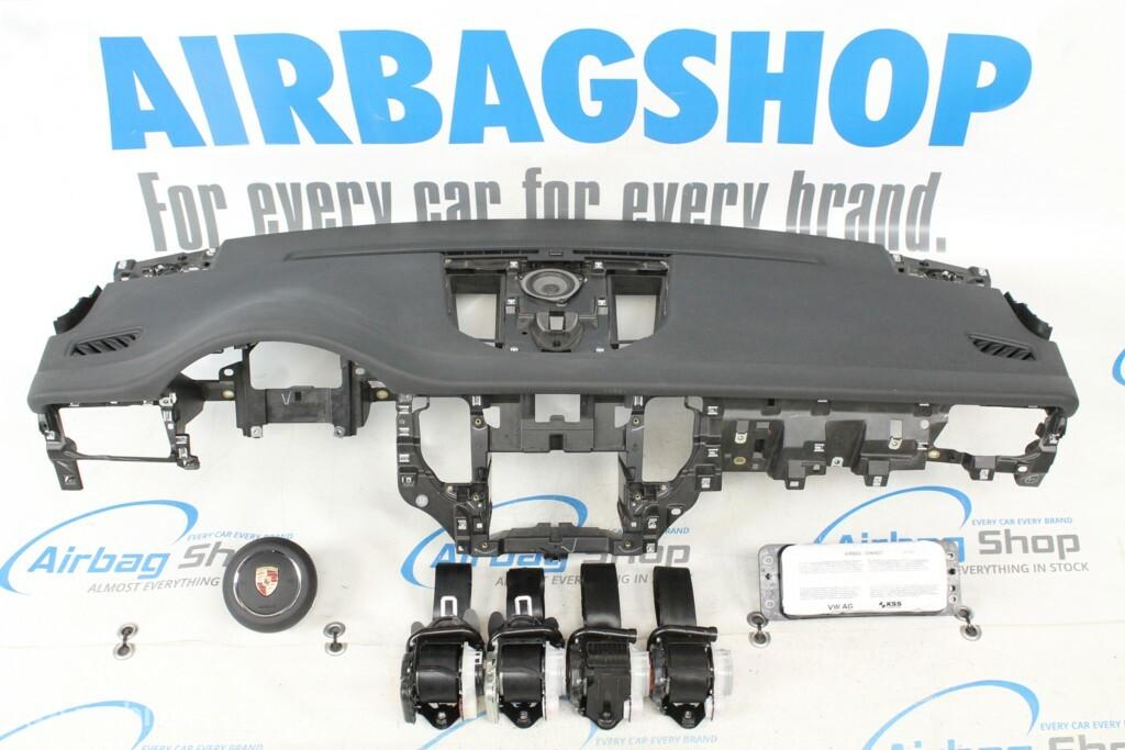 Airbag kit Tableau de bord noir Porsche Macan 2014-...., Enlèvement ou Envoi, Utilisé