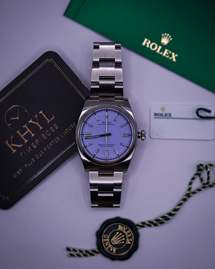 Rolex Oyster Perpetual, Staal, Met bandje, Polshorloge, Ophalen