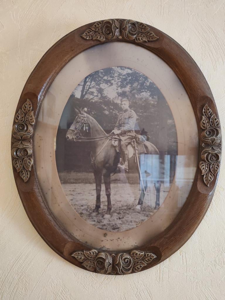 cadre bois avec photo d'époque, Antiquités & Art, Enlèvement