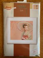 borduurpakket lanarte, geisha met parasol, Nieuw, Handborduren, Borduurpakket, Verzenden