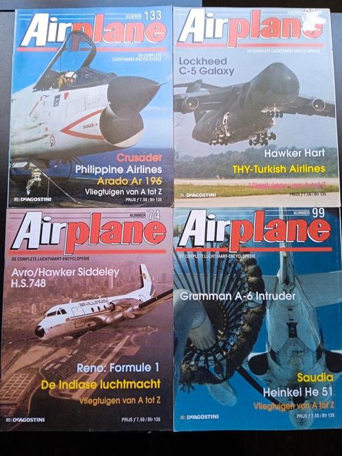 Set van 4 Airplane magazines, Collections, Aviation, Utilisé, Livre ou Revue, Enlèvement ou Envoi