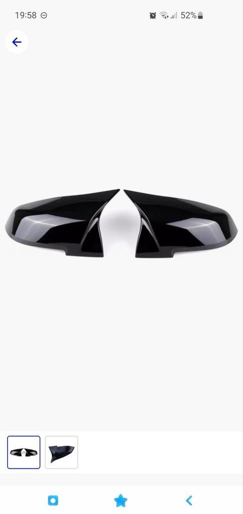 Spiegelkappen zwart blinkend, voor bmw f20 f21 f87 f23 f30, Auto-onderdelen, Spiegels, BMW, Ophalen of Verzenden