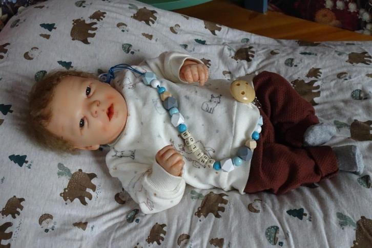 Reborn baby, Verzamelen, Poppen, Zo goed als nieuw, Babypop, Levensecht of Reborn, Ophalen of Verzenden