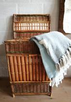 vintage mand, rieten mand, Ophalen