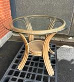 Table en rotin, 4 places, 50 à 100 cm, Autres essences de bois, Rond, 50 à 100 cm