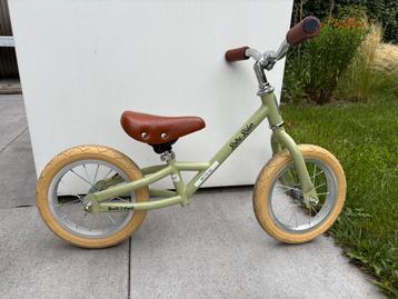 Retro loopfiets groen, Enlèvement, Comme neuf, Vélo d'équilibre