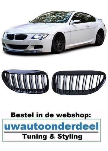 Grill Hoogglans Zwart Dubbele Spijl Voor Bmw 6 Serie E63 E64 beschikbaar voor biedingen