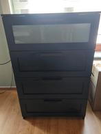 Ikea Brimnes zwarte  ladenkast 78124, Ophalen, Gebruikt