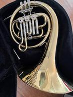 Hoorn (kinderhoorn) Manchester Brass, Muziek en Instrumenten, Blaasinstrumenten | Hoorns, Ophalen, Gebruikt, Met koffer