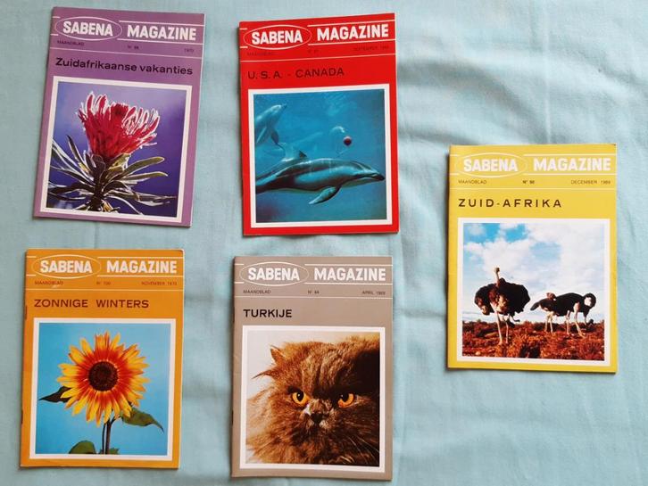 SABENA tijdschrift 1968 - 1971, Verzamelen, Sabenasouvenirs, Zo goed als nieuw, 61 t/m 80, Ophalen of Verzenden