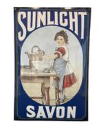 Plaque en émail « Sunlight Savon », Panneau publicitaire, Enlèvement ou Envoi, Comme neuf, X