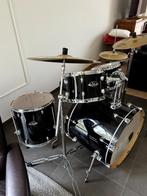 Pearl EXX725SBR/C31 Export Jet Black 6 delig drumstel+ stoel, Muziek en Instrumenten, Zo goed als nieuw, Pearl