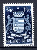 723 gestempeld 1945 - Wapenschilden Liège, Ophalen of Verzenden, Gestempeld, Gestempeld