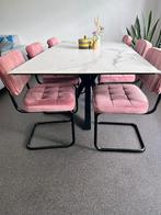 Keramische eettafel marmer look, Ophalen, Zo goed als nieuw