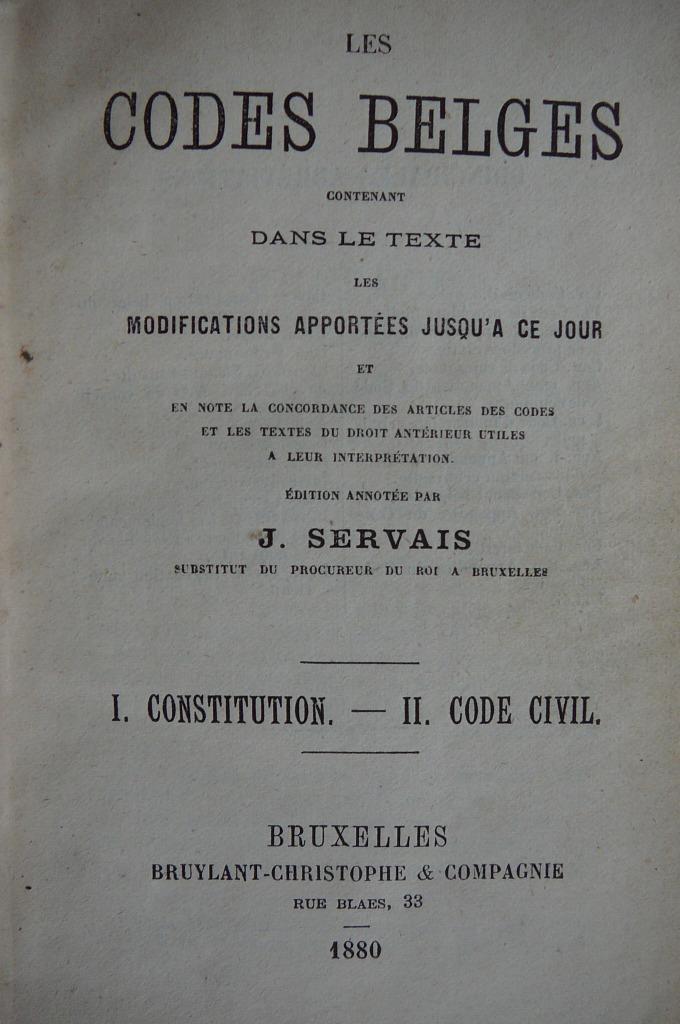 Les codes belges contenus et le texte les modifications, Antiquités & Art, Antiquités | Livres & Manuscrits, Enlèvement ou Envoi