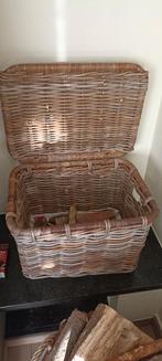 Rieten mand voor hout, Osier, Comme neuf, Enlèvement, Panier