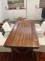 Houten tafel (antiek), Huis en Inrichting, 50 tot 100 cm, 100 tot 150 cm, Gebruikt, Rechthoekig