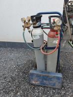 GASCO Gasbrander acetyleen met vol.fles.+ toebehoren alles, Ophalen, Zo goed als nieuw, 250 ampère, CO2