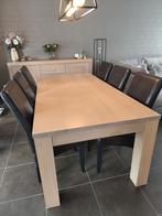 Tafel met 6 stoelen, Huis en Inrichting, Ophalen, Zo goed als nieuw
