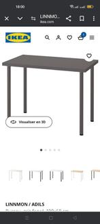 Table, plateau et pieds Ikea linnmon 150x75 cm. cm, Gebruikt, Rechthoekig, Hout, Ophalen