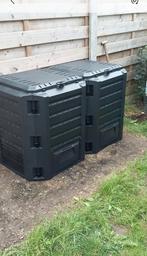 Compost double, Jardin & Terrasse, Stockage & Armoires de jardin, Comme neuf, Enlèvement ou Envoi