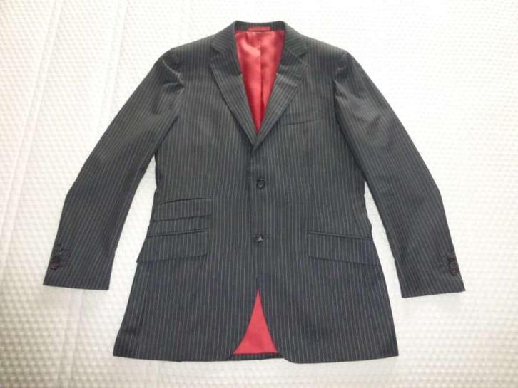 Herenvest Maat 48 grijs met bleke streep- Merk Suit Supply, Kleding | Heren, Kostuums en vesten, Gedragen, Maat 48/50 (M), Grijs